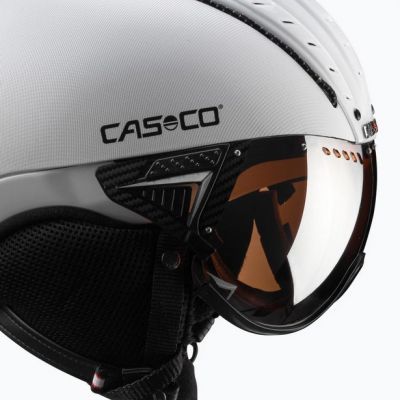 7. CASCO SP-2 Carbonic Vis Helm weiß S52-54