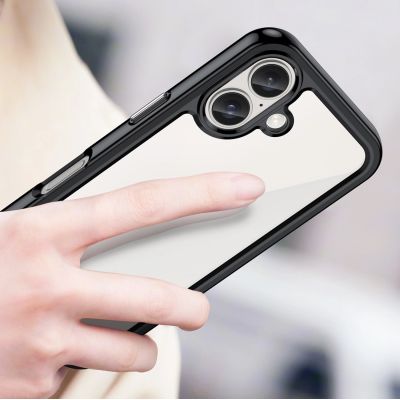 5. Outer Space Case mit Gelrahmen für iPhone 16 Plus – Schwarz