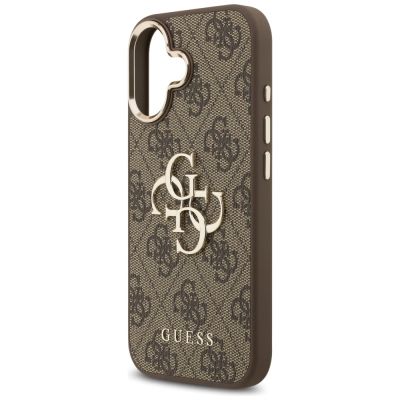 6. Guess 4G Big 4G Classic Logo Hülle für iPhone 17 - Braun und Gold