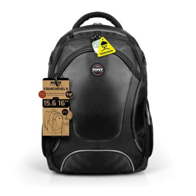 5. Port Designs Courchevel Rucksack, schwarzer Nylon-Wanderrucksack