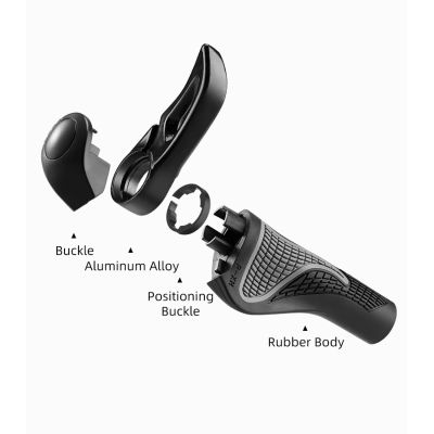 9. Rockbros BT1007W Fahrradhalter-Set mit Hupen – Weiß