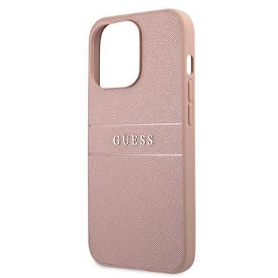 6. Guess GUHCP13XPSASBPI iPhone 13 Pro Max 6.7" pink/pink Hardcase Saffiano Stripe