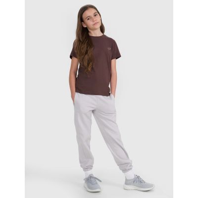 10. Einfarbiges Standard-T-Shirt (2er-Set) für Kinder 4F 4FJRAW25TTSHU3157-90S