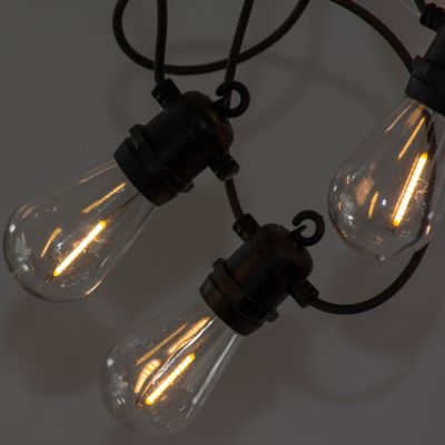 4. Party-Lichterkette für den Außenbereich, 10 Glühbirnen, 10 LEDs, 8 m, 230 V