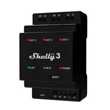Shelly „Pro 3“ Smart Switch WLAN- und LAN-Switching-Laufwerk 3 x 16 A
