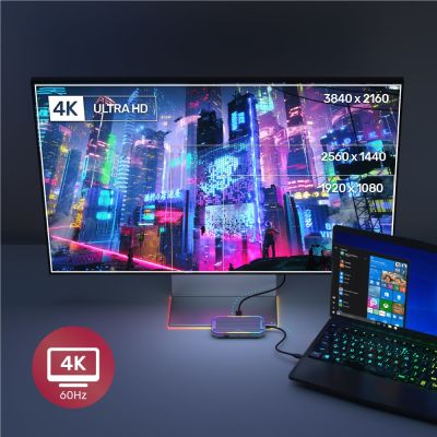 4. UNITEK HUB USB-C, HDMI 2.0, RJ45, 3,5-mm-Klinke, PD 100W