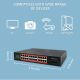 3. Qoltec Netzwerk-Switch Gigabit Ethernet | 24x RJ45 | 2x SFP | 1000 Mbit/s