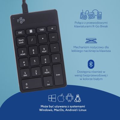 9. R-Go Tools Numpad Break USB juodas