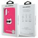 8. Karl Lagerfeld Silikon-MagSafe-Hülle mit Choupette-Kopf-Aufdruck für iPhone 16 – Fuchsia