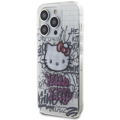 2. Hello Kitty IML Kitty On Bricks Graffiti Hülle für iPhone 13 Pro Max – weiß