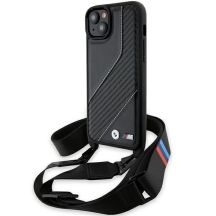 BMW M Edition Carbon Stripe & Strap Hülle für iPhone 15 / 14 / 13 – Schwarz