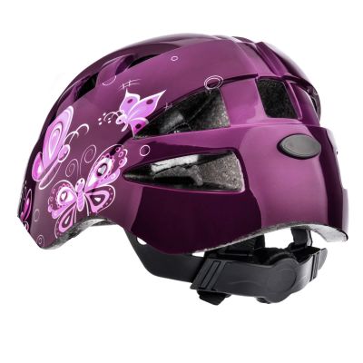 29. Meteor KS08 Pink Butterflies Fahrradhelm 24900-24901