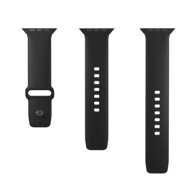 5. Puro Icon Silikonarmband für Apple Watch 38 / 40 / 41 mm - Schwarz (2 Stück)