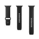 5. Puro Icon Silikonarmband für Apple Watch 38 / 40 / 41 mm - Schwarz (2 Stück)