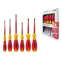 Schraubendreher-Set SoftFinish Electric SlimFix Schlitz und Phillips