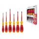 Schraubendreher-Set SoftFinish Electric SlimFix Schlitz und Phillips