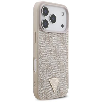4. Guess 4G Strap Triangle Logo MagSafe Hülle für iPhone 17 Pro - Pink