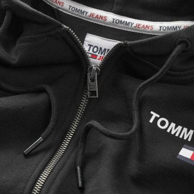 3. Tommy Hilfiger TJM Reg Entry Zip Hoodie Herren Schwarz - DM0DM17783-BDS