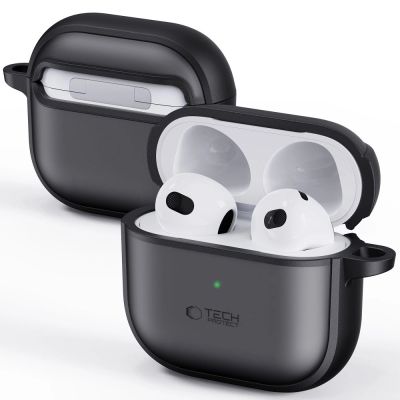 7. Tech-Protect Slim Hook-Hülle für AirPods 4 – Schwarz