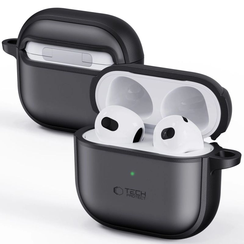 7. Tech-Protect Slim Hook-Hülle für AirPods 4 – Schwarz