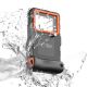 3. Tech-Protect Waterproof Case wasserdicht IPX8 für Smartphones 4,7-6,7" - Schwarz und Orange