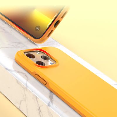 3. Choetech MFM Anti-Drop-Hülle Made For MagSafe für iPhone 13 Pro orange (PC0113-MFM-YE)