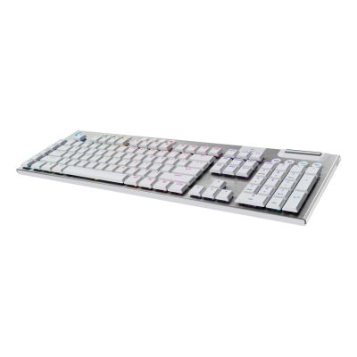 2. Logitech G G915 X Lightspeed Gaming-Tastatur USB + RF Wireless + Bluetooth QWERTZ Amerikanische/Internationale Tastatur Weiß