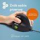 36. Ergonomische R-Go HE USB-Maus für Linkshänder, Schwarz/Silber