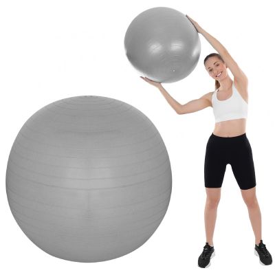 FITNESSBALL 65CM ANTIBRUSTGRAU