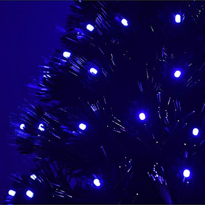 7. DEKORATIVE LICHTERFASER-TANNENBAUM MULTICOLOR 60 CM