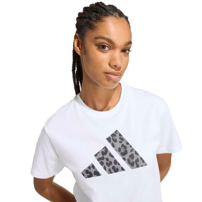4. adidas Damen-T-Shirt mit Tiermotiv, Weiß, KT9719