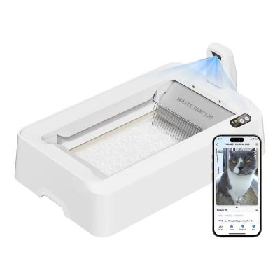 PETKIT T7-EU selbstreinigende Katzentoilette, Weiß