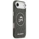 4. Karl Lagerfeld IML Glitter Karl & Choupette Heads Logo MagSafe Hülle für iPhone Air - Schwarz