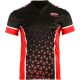 MASTERS "COMBAT JUNIOR" Pointfighting-Shirt mit V-Ausschnitt, schwarz und rot (WAKO-ZERTIFIZIERT)