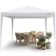 3. Gartenzelt-Pavillon PE 3x3x2,45 m Weiß Saska Garten