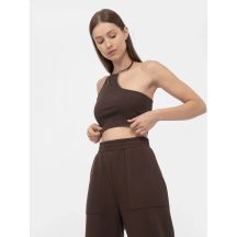 Asymmetrisches One-Shoulder-Crop-Top für Damen 4F