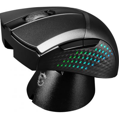 4. MSI CLUTCH GM51 LEICHTE KABELLOSE Gaming-Maus, rechte Seite, RF Wireless + Bluetooth + USB Typ-C, optisch, 26000 DPI