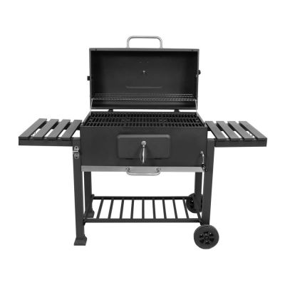3. XXL-Holzkohlegrill, Gusseisenrost, 78 x 42,5 cm