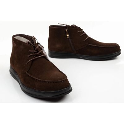 7. Elegante braune Leder-Ankle-Boots von Lee Cooper für Herren mit Reißverschluss