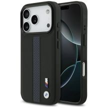 BMW M Perforated Stripe Logo MagSafe Case für iPhone 17 Pro – Blau
