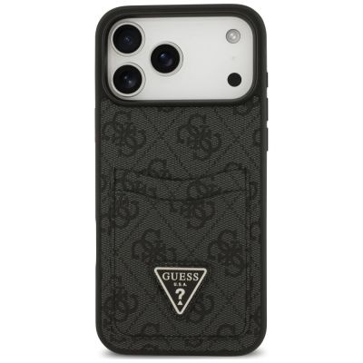 3. Guess 4G nauble Card Triange Etui für iPhone 18 Pro Max / 17 Pro Max – schwarz