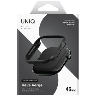 2. Uniq Keva Verge Hülle für Apple Watch 46 mm – Schwarz