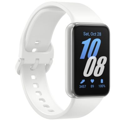 9. Samsung Galaxy Fit 3 (R390) Silbernes Sportarmband