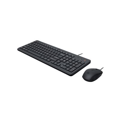 8. HP 150 Kabelgebundenes Maus- und Tastaturset, Schwarz, Deutsches Layout, 240J7AA#ABD