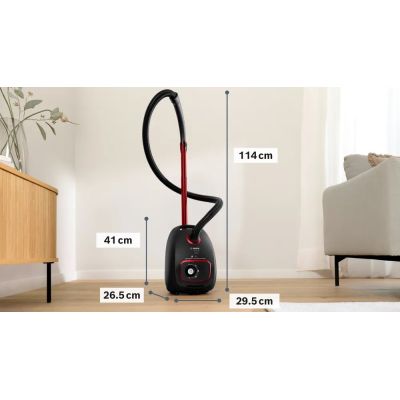 6. Staubsauger mit Beutel Bosch Series 4 BGB41POW1 (850 W; schwarz)