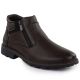 6. Herren-Winterstiefeletten mit Fellfutter und Reißverschlüssen, braun VanHorn AN71309