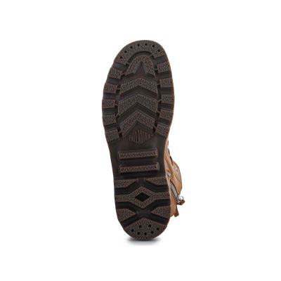 8. Palladium Pampa Zip Lth Ess U Schuhe 76888-252-M Dear Brown