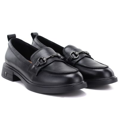 5. Damen-Lederslipper, schwarz, Vinceza 133115