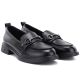 5. Damen-Lederslipper, schwarz, Vinceza 133115