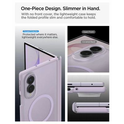 11. Spigen AirSkin Zero MagFit Hülle für Samsung Galaxy Z Fold 8 – Hellviolett, matt